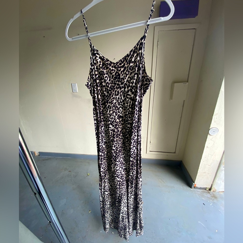 Maxi Lightweight Leopard Print Dress